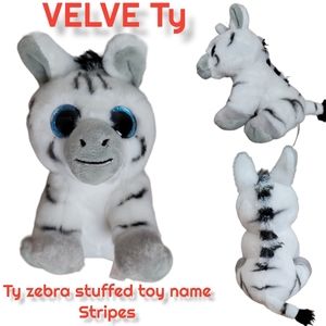 Ty Zebra stripes Stuffie 100% VelveTy stuffed toy Ty stuffed toy collection